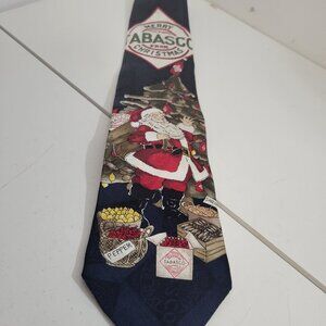 Christmas 100% Silk Santa Tabasco Tie
